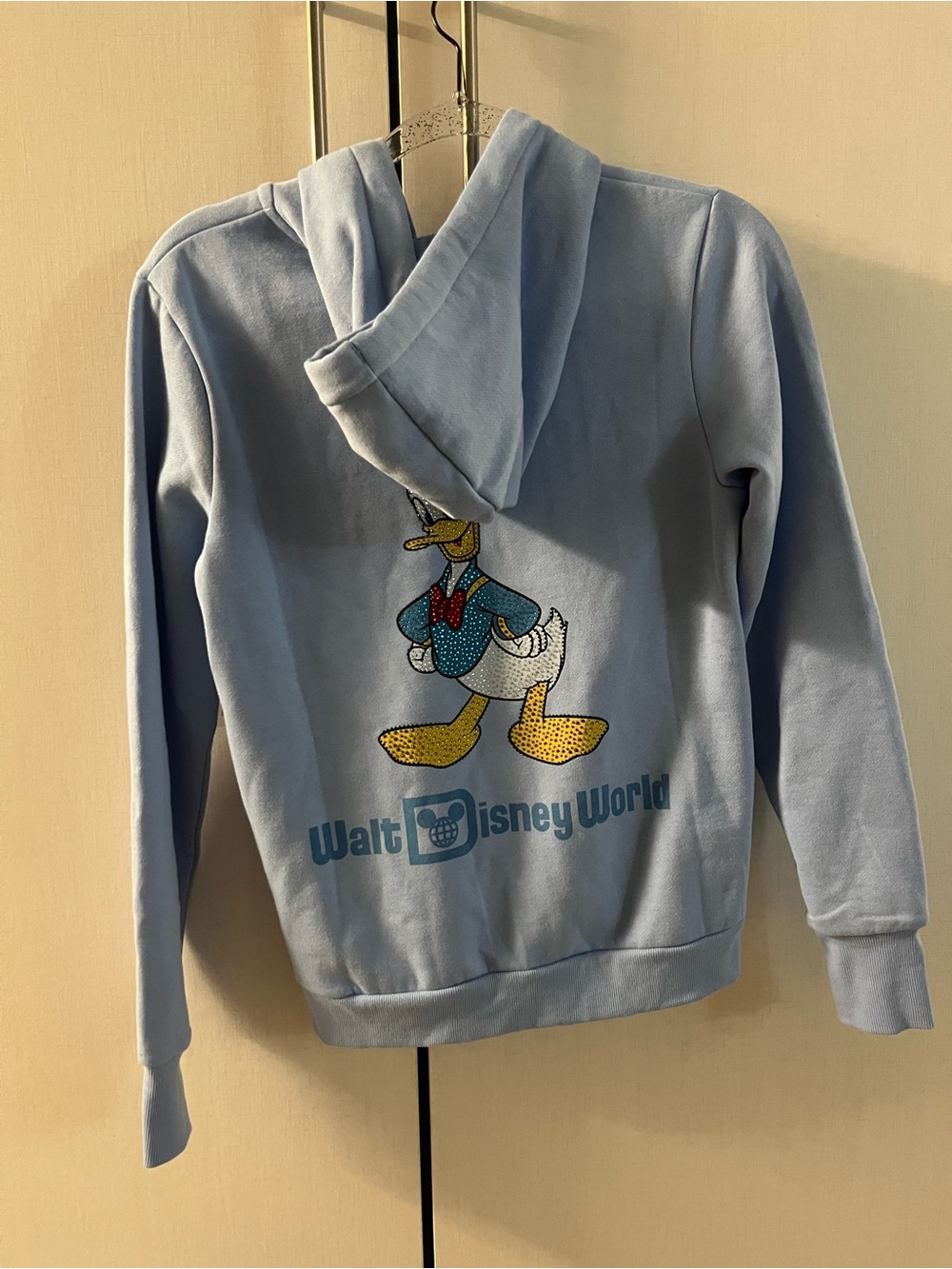 WDW Disney Donald Duck bling
Light Blue Hoodie